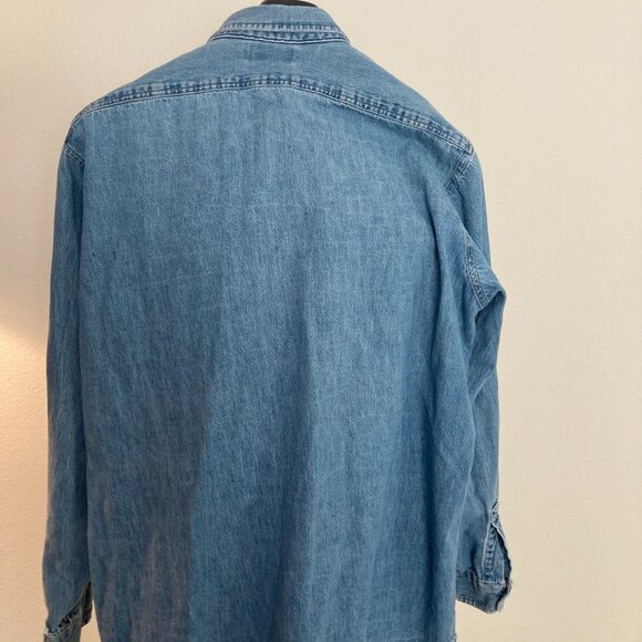 L.L. Bean Men's Denim Shirt - Picture 2 of 5